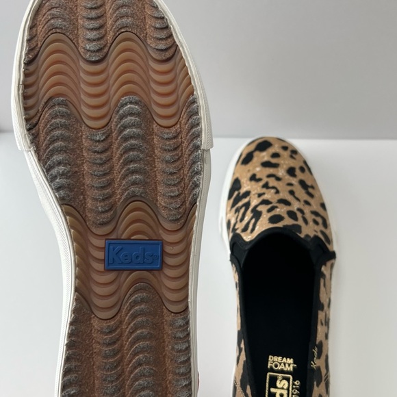 Keds Tan and Black Leopard Print Flats - Picture 12 of 15